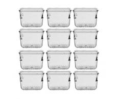 Ihomecooker Schubladen-Organizer aus transparentem Kunststoff mit Trennwand zur Aufbewahrung von Utensilien, Make-ups, Kommode für Küche, Klassenzimmer, Büro, Bad, Theke, Schreibtisch 3X3