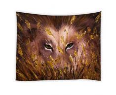 jingjiji Creative Landscape Wandbehang Tier-Cartoon Ölgemälde Pflanze Neuheit lebendige Dekoration Schlafzimmer Wohnzimmer Wohnzimmer-Dekoration 70X70 Inch Multi-w5463