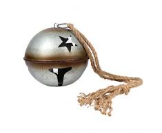 DEI Galvanized Silver Glocke, Metall, Mehrfarbig, 8 Dia