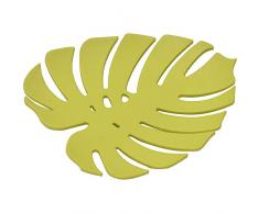 EVIDECO 6458140 Seifenschale Exotic Leaf, 12 x 8 x 2 cm, Lindgrün