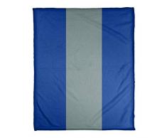 ArtVerse NFS Dallas Football Stripes Decke Coral Fleece, 50 x 60, Home Blue and Silver
