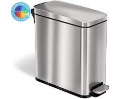 iTouchless SoftStep Abfalleimer für Badezimmer, Schlafzimmer und Bürokabine