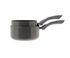 TheKitchenette 6020676 Kochtopfset mit Antihaftbeschichtung und Bakelit-Griff, 16 und 18 cm, 2 Stück