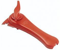 KUHN RIKON 22700 5-in-1 rot Dosenöffner Deckelöffner, Kunststoff, 18 x 9.5 x 6.3 cm