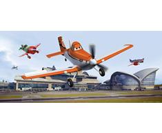 AG Design FTDh 0637 Planes Disney, Papier Fototapete Kinderzimmer - 202x90 cm - 1 Teil, Papier, multicolor, 0,1 x 202 x 90 cm