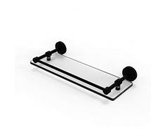 Allied Messing wp-1/16-gal-bkm Single Glas Regal, 40,6 cm, matt schwarz