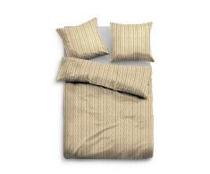 Tom Tailor 9509/800/001 Flanell Bettwäsche, 135 x 200 cm und 80 x 80 cm, nach Öko-Tex Standard 100, naturweiß