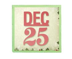 Ultimate Crafts Aufkleber für Lichtschalter Bordüre Sterben, und Pappreiter 25. Dezember schwarz