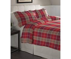 Pointehaven Flanell Oversize Bettbezug Set, Piemont Plaid, Full/Queen