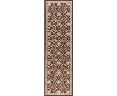 Universal Teppiche Leola Floral Transitional Läufer Accent Bereich Teppich, braun, 229 x 69 cm