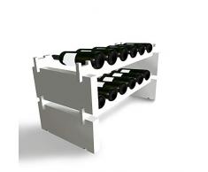 Mindful Grasshopper Weinregal Weißes Finish