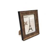 allgala Bilderrahmen für den Schreibtisch, Holzimitat, mit Glasoberfläche, 3 Stück 5X7 golden Brown