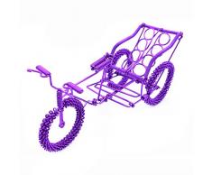A DECALS Dreirad Rickshaw Metallmodell violett