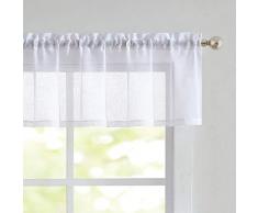 Fragrantex Leinenvorhang Antik 56 x 15 weiß