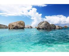 AG Design FTS 1301 OzeanSteine, Papier Fototapete - 360x254 cm - 4 teile, Papier, multicolor, 0,1 x 360 x 254 cm