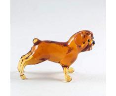 Kleine Glasfigur, Motiv: Englische Bulldogge, mundgeblasen