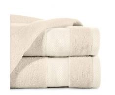 Eurofirany Andrea Handtuch Set Badehandtuch Saunahandtuch Waschlappen – Luxusqualität Saugstark Hochqualitativ 100% Baumwolle 400g/m² 3er und 6er Pack, Beige, 50X90 cm/1 Pkg. je 6 STK, 6