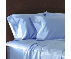 Shop Bettwäsche Sweet Dreams Satin Kissen Fall mit Offenem Ende, Seidig Weichen Satin Kissenbezüge für Haar und Haut (erhältlich in 17 Farben) Standard Juwelblau
