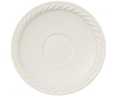 Villeroy & Boch Montauk Untertasse, 16 cm, Premium Porzellan, Weiß