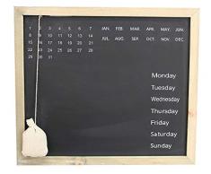 Royal Marken Kreidetafel Kalender Holz Bilderrahmen Kreidetafel Tägliche Nachricht Wandkalender Deko Rustikal Look Familie Tafel Planer Home Office Oder Klassenzimmer
