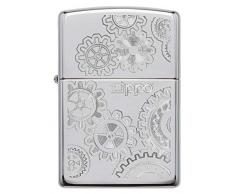 Zippo PL 250 Gear Laser Feuerzeug, Messing, Design, 5,83,81,2