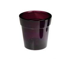 Kerzenhalter/Teelichthalter / Teelichthalter aus Glas, in den USA hergestellt, Bernsteinfarben, 6 Stück violett