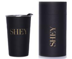 Shey Doppelwandiger vakuumisolierter Edelstahl Tumbler Cup mit Tumbler Deckel (12oz) | wiederverwendbar Kaffee/Tee Tasse