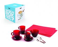 MEPRA Due Sektkühler, Edelstahl, Breakfast Box, Dunkelrot