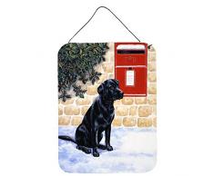 Caroline s Treasures bdba0301ds1216 schwarz Labrador von der Briefkasten Wand oder Tür Aufhängen Prints bdba0301ds1216, Multicolor, 16hx12 W