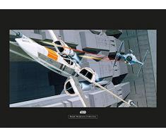 Komar Wandbild Star Wars Classic RMQ X-Wing vs TIE-Fighter | Kinderzimmer, Jugendzimmer, Dekoration, Kunstdruck | ohne Rahmen | WB164-70x50 | Größe: 70 x 50 cm (Breite x Höhe)
