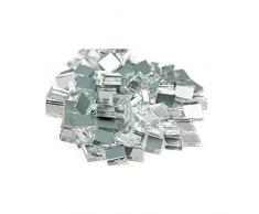 MosaixPro 10 x 10 x 3 mm 200 g 302-piece Spiegel Fliesen, Silber