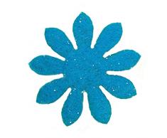 Petras Bastel News Streudeko, Fliz, türkis, 18 x 12 x 5 cm