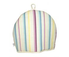 Duckydora Amalfi Teewärmer, Duck Egg Blau, Gelb/Rosa Streifen, 1 Stück