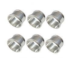 Serviettenring Berlin D 4 cm 6 er Set Silber Plated versilbert in Top Verarbeitung für Stoffservietten