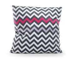 Pavillon Innen Kissen Jerry Rosa 40 x 40, Polyester, Schwarz, 40 x 40 cm