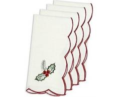 St. Nicholas Servietten, quadratisch, Weihnachtsstern, 4 Stück