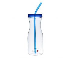 SH&H 33oz New Cold Drink Tumbler with Straw, Blue by SH&H