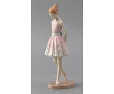 Porzellanfigur, stehend, Junge Mädchen, Ballerina, 22 cm, Rosa