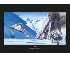 Komar Wandbild Star Wars Classic RMQ Hoth Battle Snowspeeder | Kinderzimmer, Jugendzimmer, Dekoration, Kunstdruck | ohne Rahmen | WB145-70x50 | Größe: 70 x 50 cm (Breite x Höhe)