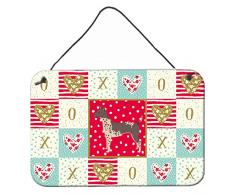 Carolines Treasures American Hairless Terrier Love Türaufhänger, Wanddekoration, Mehrfarbig