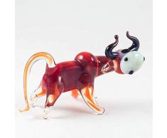 EE Glass Glasfigur Bull klein mundgeblasen Kunst Sammelfiguren