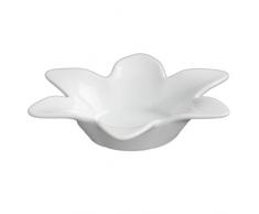 Holst Porzellan TLH 003 Teelichthalter 12 cm Blüte, weiß, 11 x 11 x 2.5 cm, 6 Einheiten