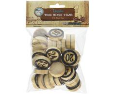 BCI Crafts retten Holz Bingo Fliesen 1 30/Pkg, andere, Mehrfarbig