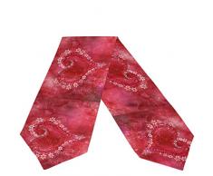 Wamika Tischläufer mit roten Herzen, 33 x 178 cm, doppelseitig, für Muttertag, Valentinstag, waschbar, Blumenmuster, für Küche, Esstisch, für Urlaub, Party, Hochzeit, Veranstaltungen, Dekoration