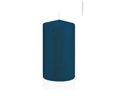 Wiedemann 218354.071 Stumpenkerzen in Cellophan, Wachs, Petrol, 13 x 7 cm, 12-Einheiten