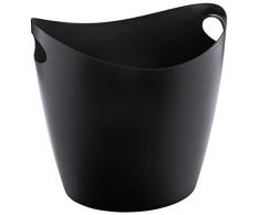 koziol Zuber 28 L Bottichelli XL, Kunststoff, solid schwarz, 40 x 42 x 40,5 cm