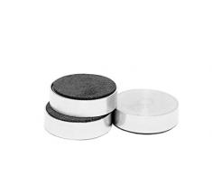 MapMagnets Edelstahl Magnete – Ideal für Whiteboards, Kühlschränke, Büro und Schränke Silber