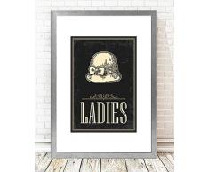 Bonamaison dekorativ 100% Mdf Malerei für Startseite,Gemälde für Wohnzimmer, Kunstdruck für Küche, Gerahmte Bilder für Schlafzimmer 24X29 Cm, 1 Stück - Hergestellt in der Türkei