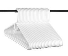 Neaties Kleiderbügel aus Kunststoff, robust, robust, in den USA hergestellt, langlebig, röhrenförmig, für Erwachsene, 24 Stück