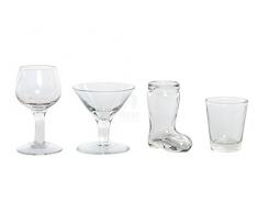 Item Set 4 Schnapsgläser Formen, 7 x 3 cm